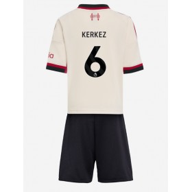 Baby Fußballbekleidung Liverpool Milos Kerkez #6 Auswärtstrikot 2025-26 Kurzarm (+ kurze hosen)